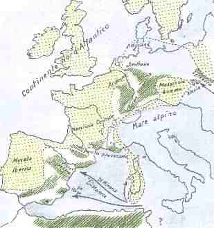 paleogeografia, mappa dell'europa